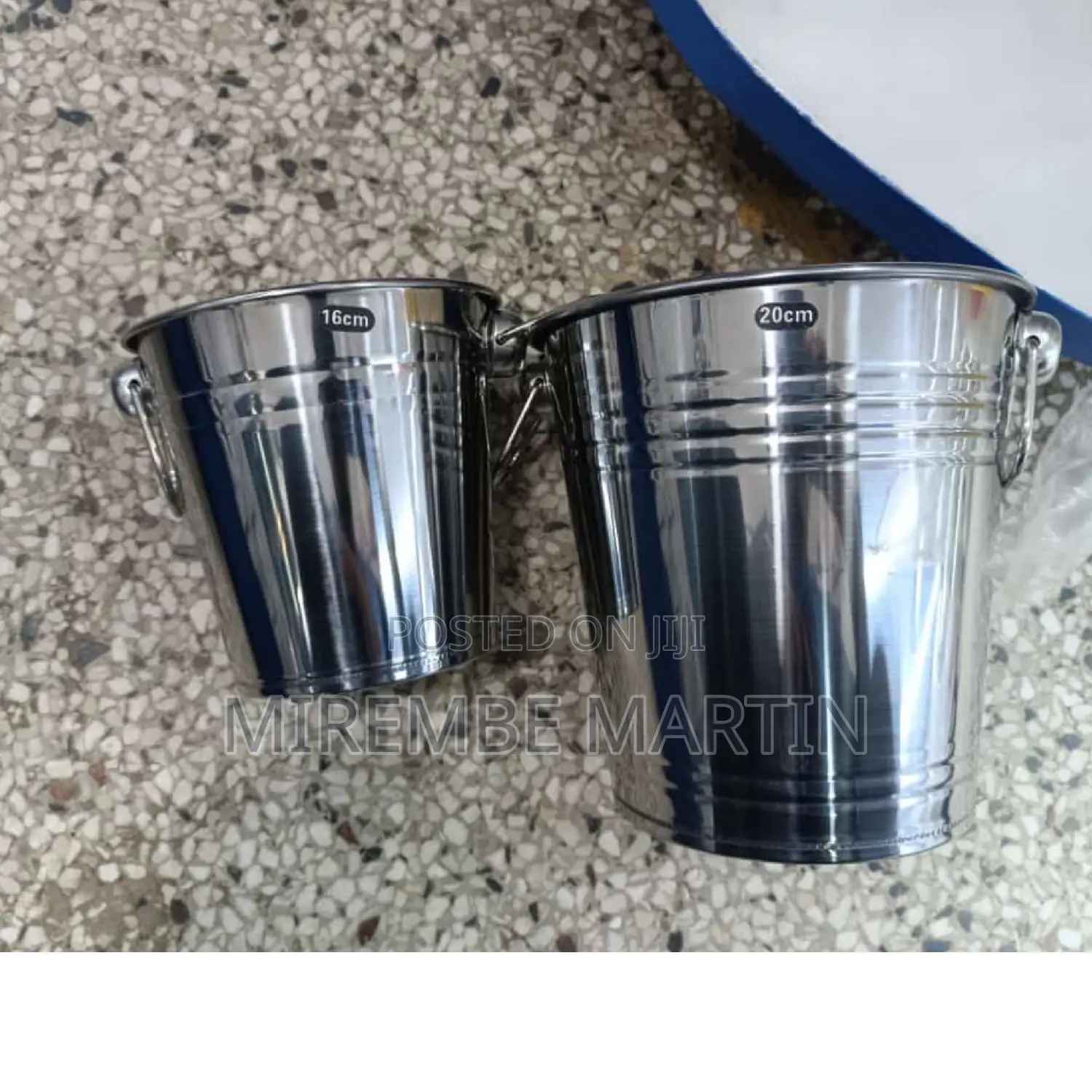 1pc Stainless Steel Ice Bucket.