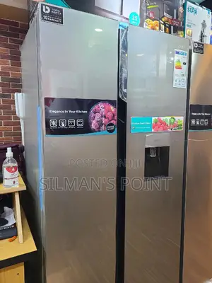 Pixel Glass Finish Fridge Side by Side