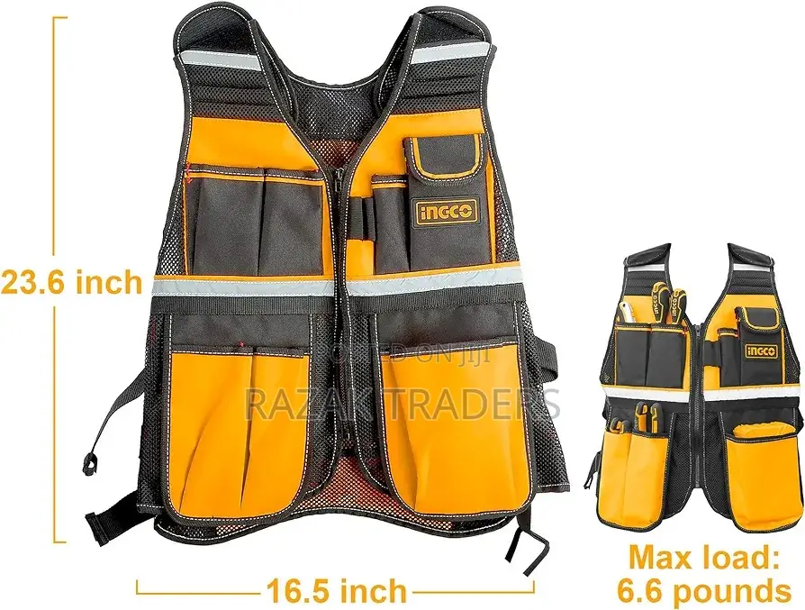 INGCO Work Safety Vest For Men,High Reflective Work Vest