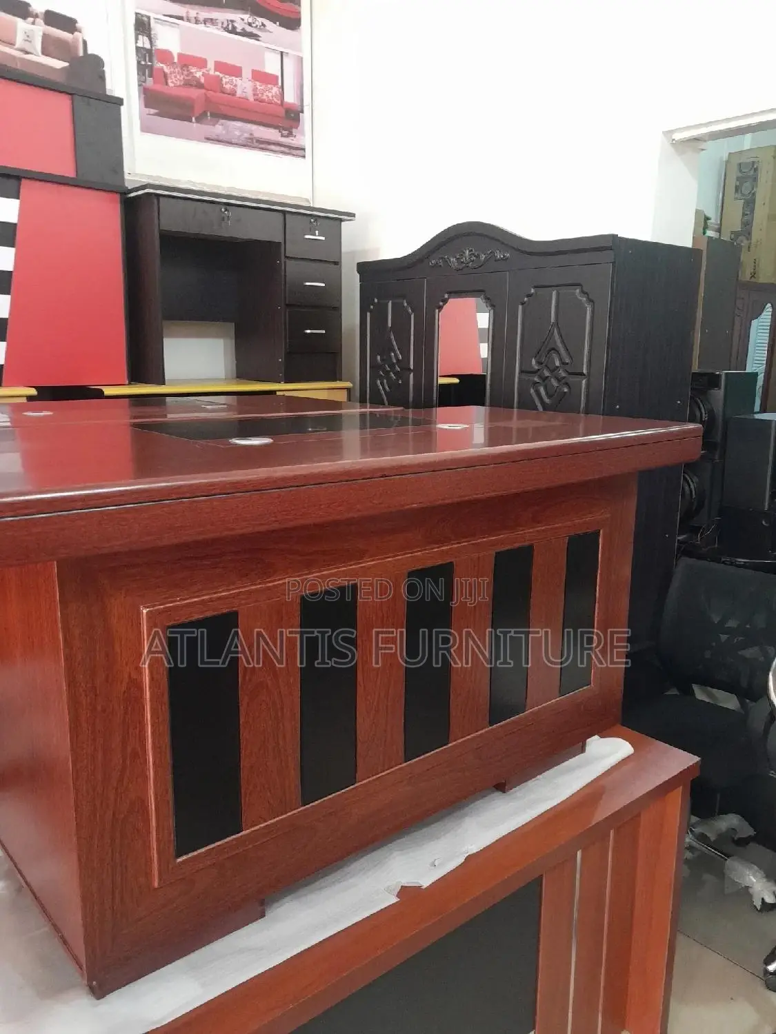 Executive Office Desk Front Blank Bers
