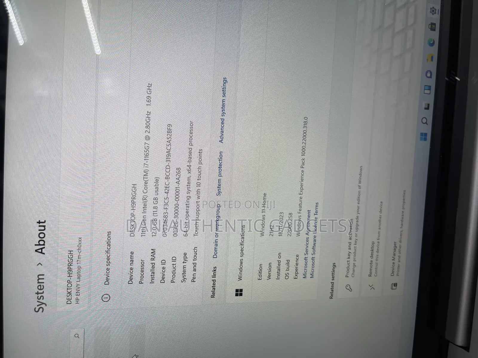 Laptop HP Envy 17 12GB Intel Core I7 SSD 512GB