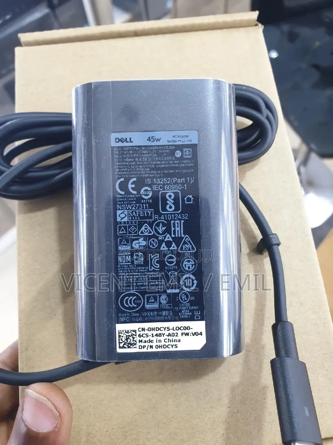 Dell Adapter/Charger Type-C 45W