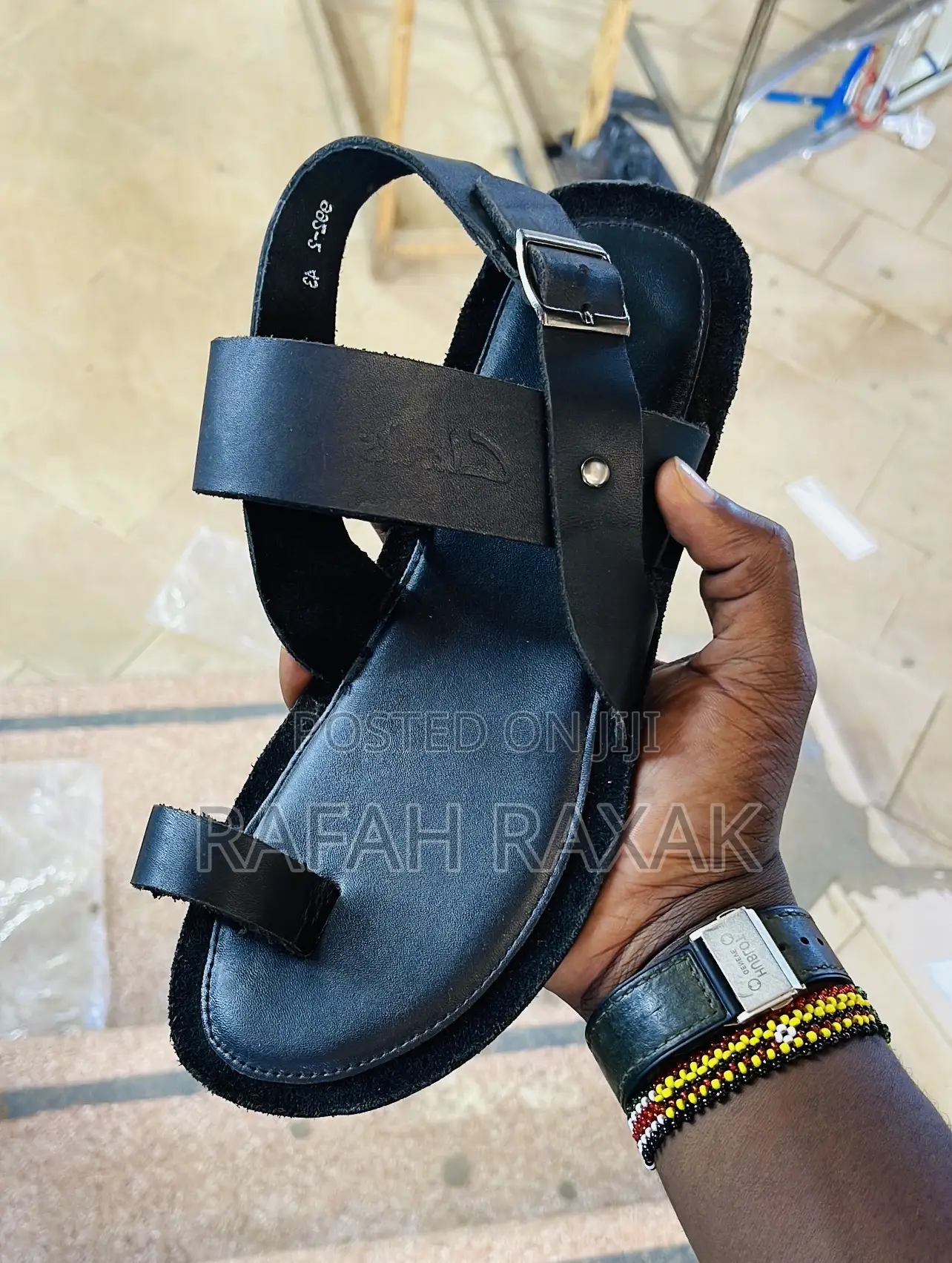 Original Classic Clarks Flat Leather Sandals