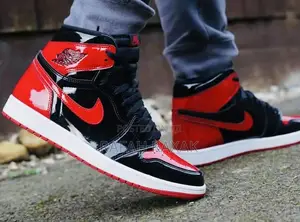 Original Air Jordan Men’S Retro High OG Patent Bred Sneaker