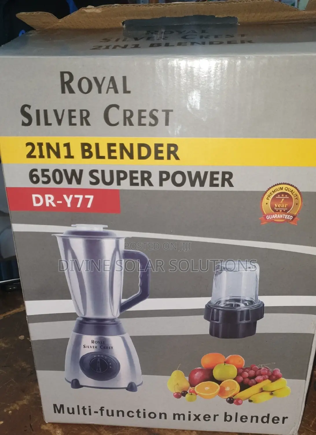 2 in 1 Stainless Jar Blender