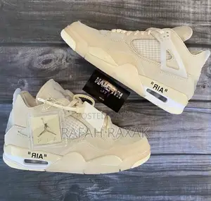 Original Unisex Air Jordan 4 Retro Off-White Sneaker