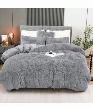 6by6 6pieces Fluffy Duvet With Bedsheet 2 Pillowcases, 2 Cushion Cover