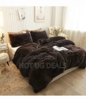 6by6, 3 Pieces Faux Duvet ✓2 Pillowcases - Brown