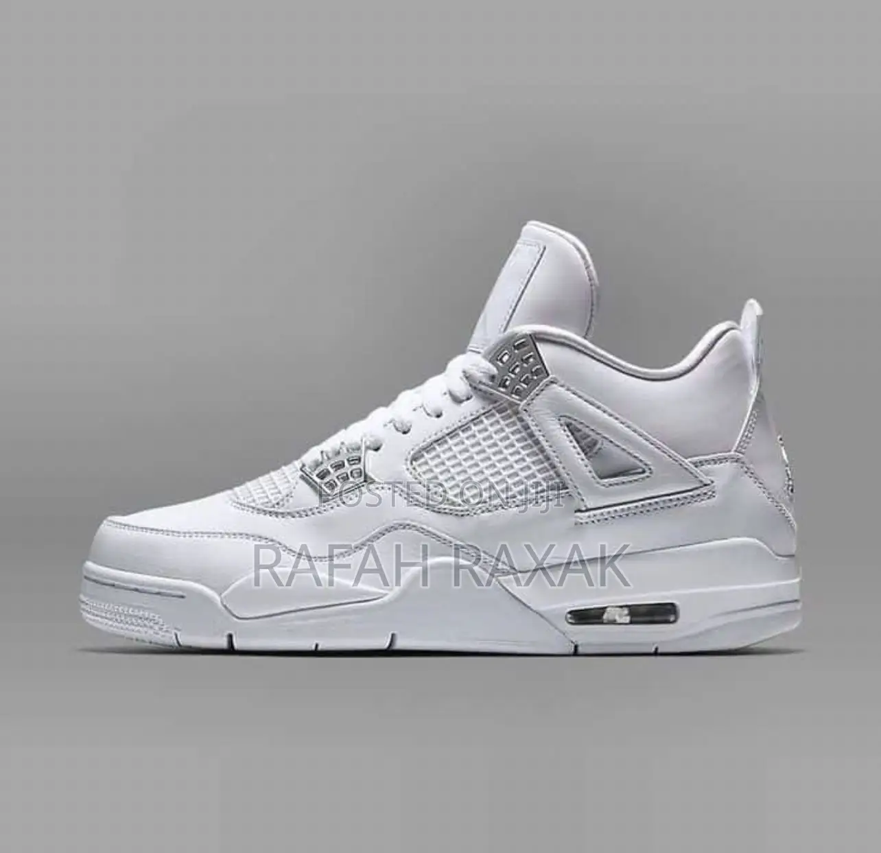 Original White Nike Jordan 4 Retro Sneaker