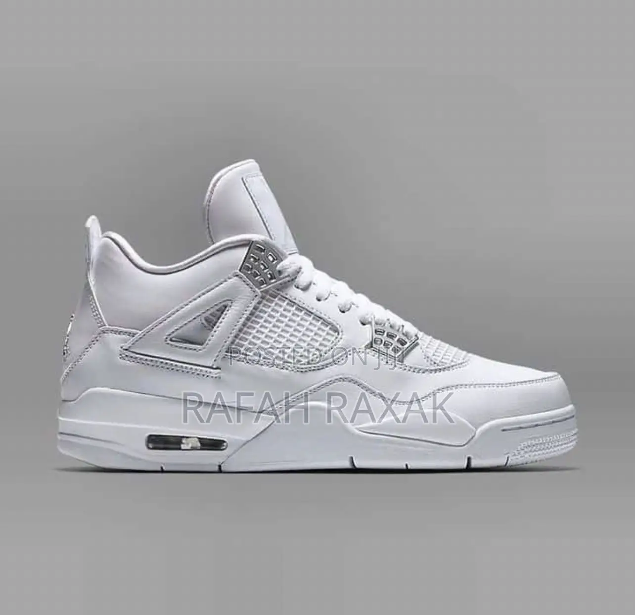 Original White Nike Jordan 4 Retro Sneaker