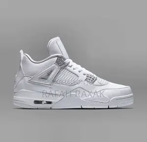 Original White Nike Jordan 4 Retro Sneaker