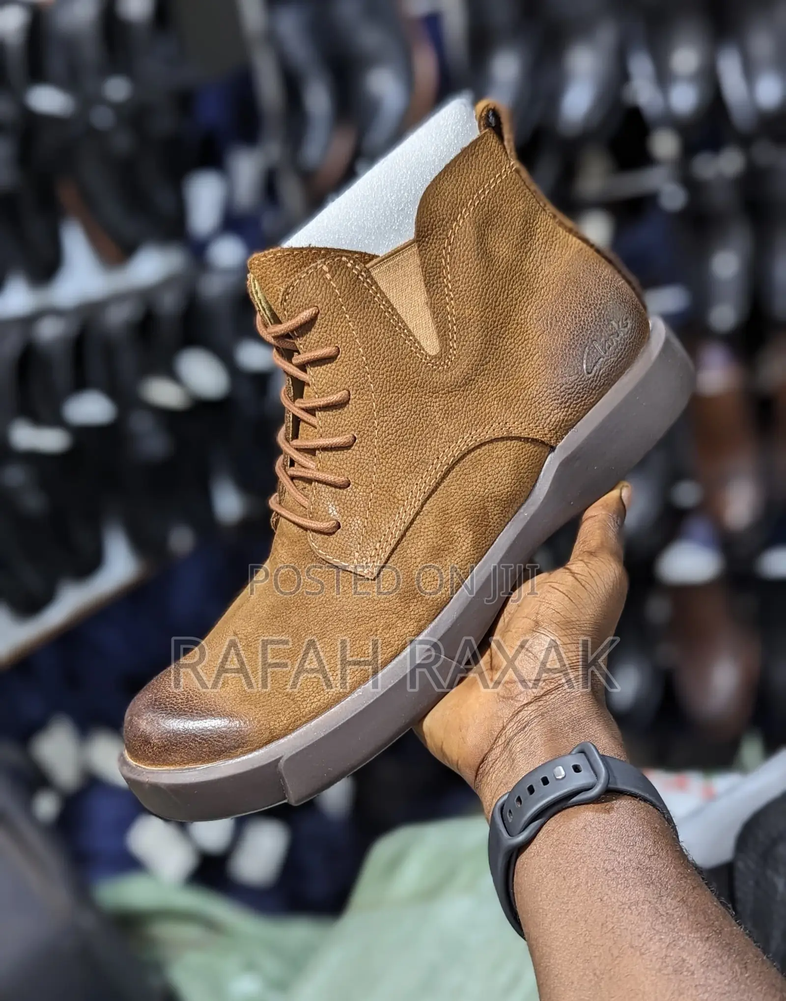 Original Brown Clarks Casual Leather Boots