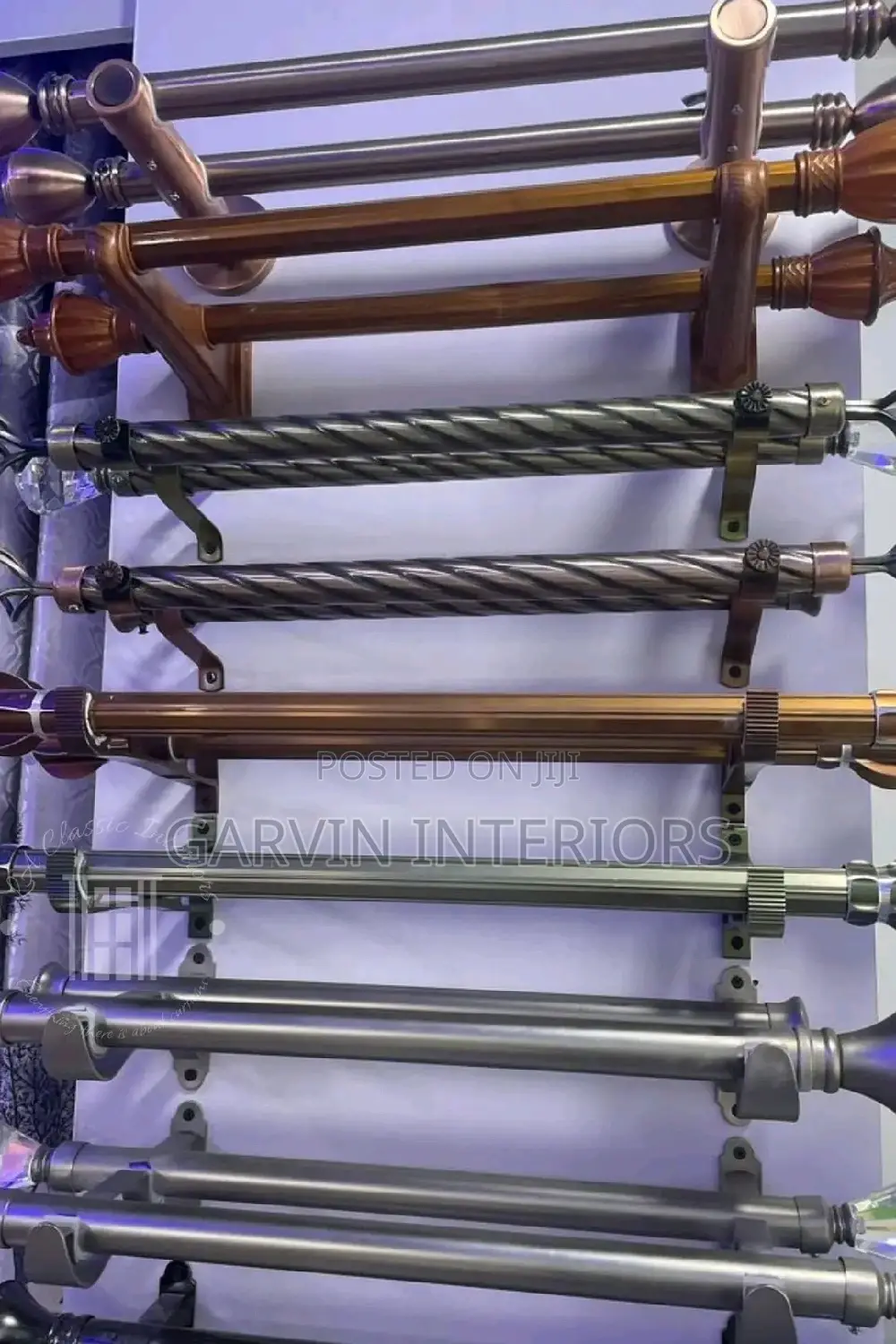 Curtain Rods Metallic Available