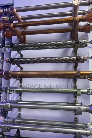 Curtain Rods Metallic Available