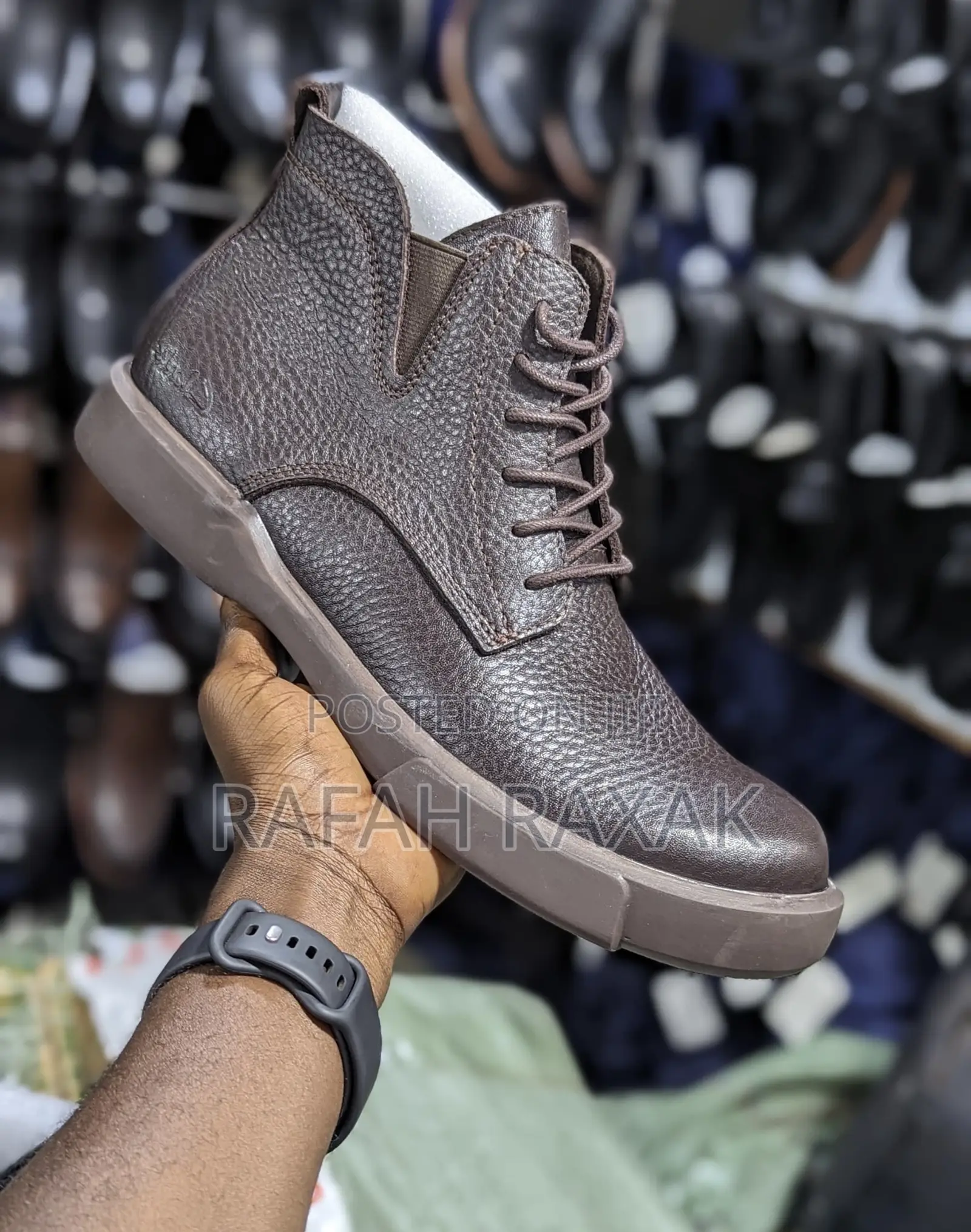 Original Coffee Brown Clarks Leather Casual Ankle Boots
