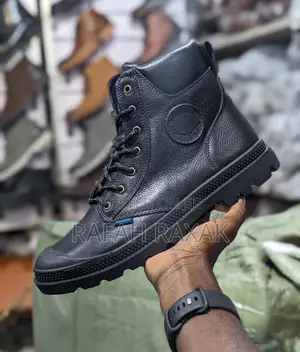 Original Black Men’S Palladium Leather Waterproof Boots