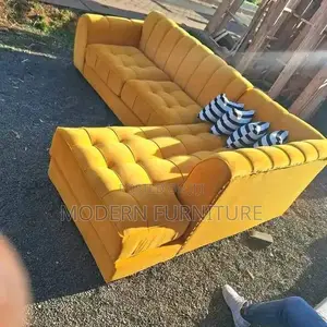 Yellow L Sofa of 5 Seaters Call Us On