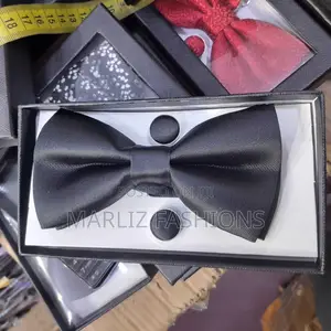 Men's Black Bowties