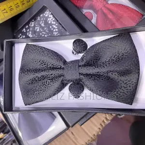Men's Black Bowties