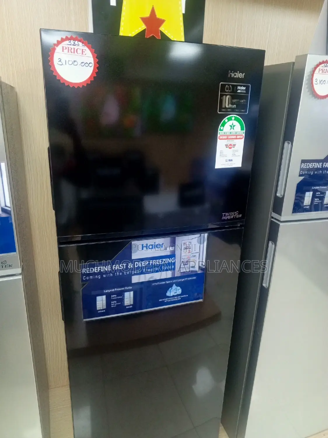 Haier 385 Litres Double Door Fridge