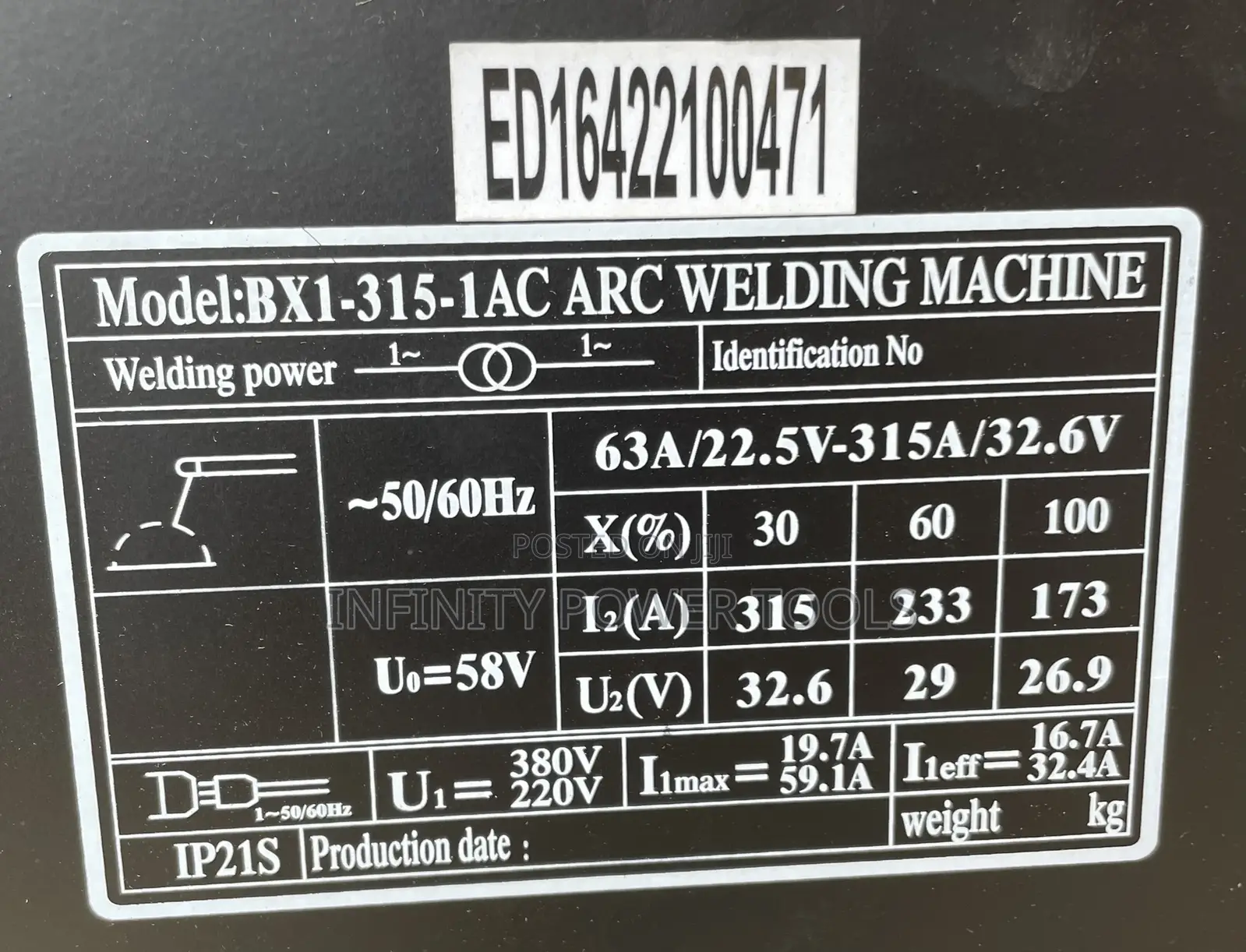 Welding Machine BX1-315-1 Edon