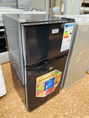 Black Adh Double Door Fridge