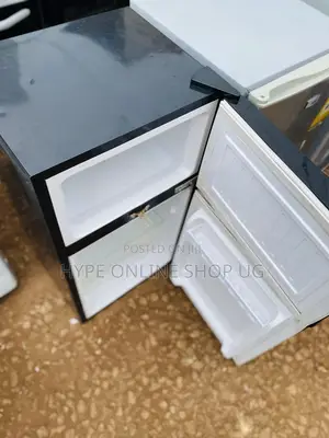 Black Adh Double Door Fridge