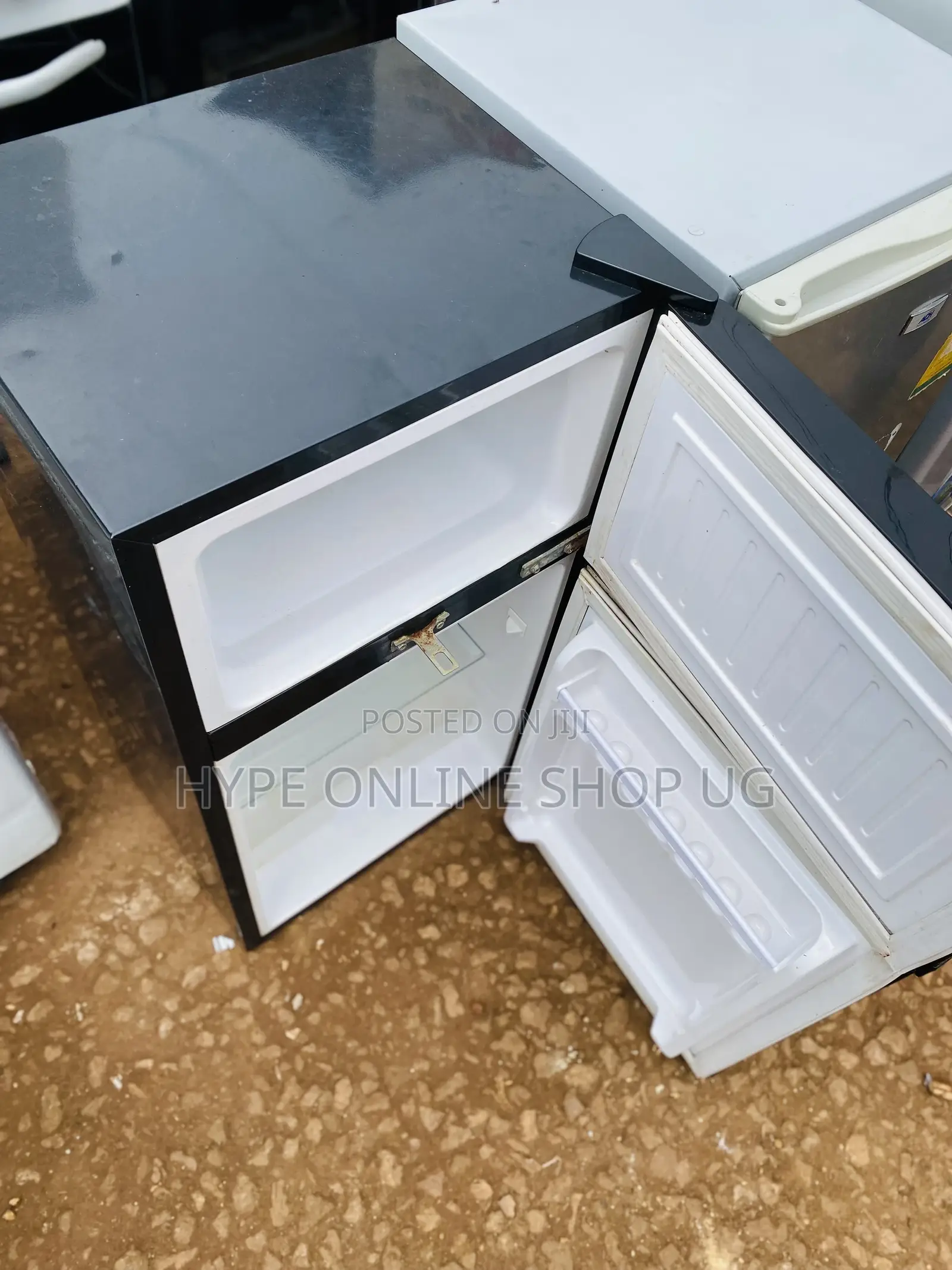 Black Adh Double Door Fridge