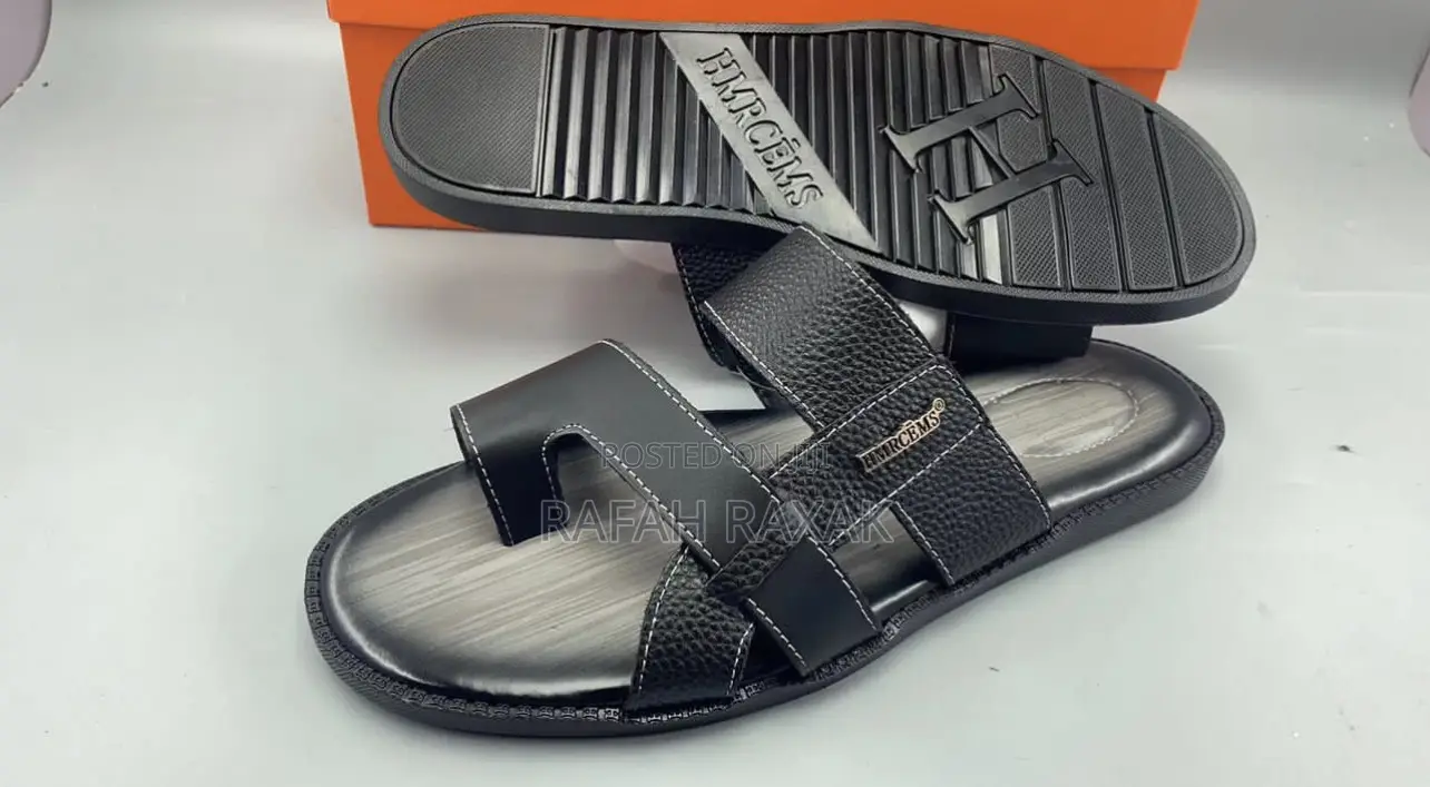 Original Men’S Classic Hermes Leather Sandals
