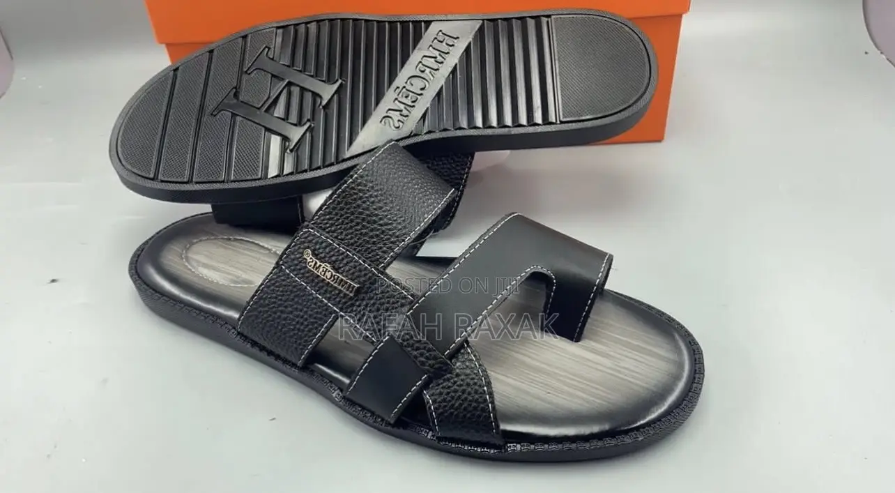 Original Men’S Classic Hermes Leather Sandals