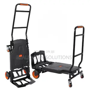Black Heavy Duty Folding Hand Truck and Dolly Cart