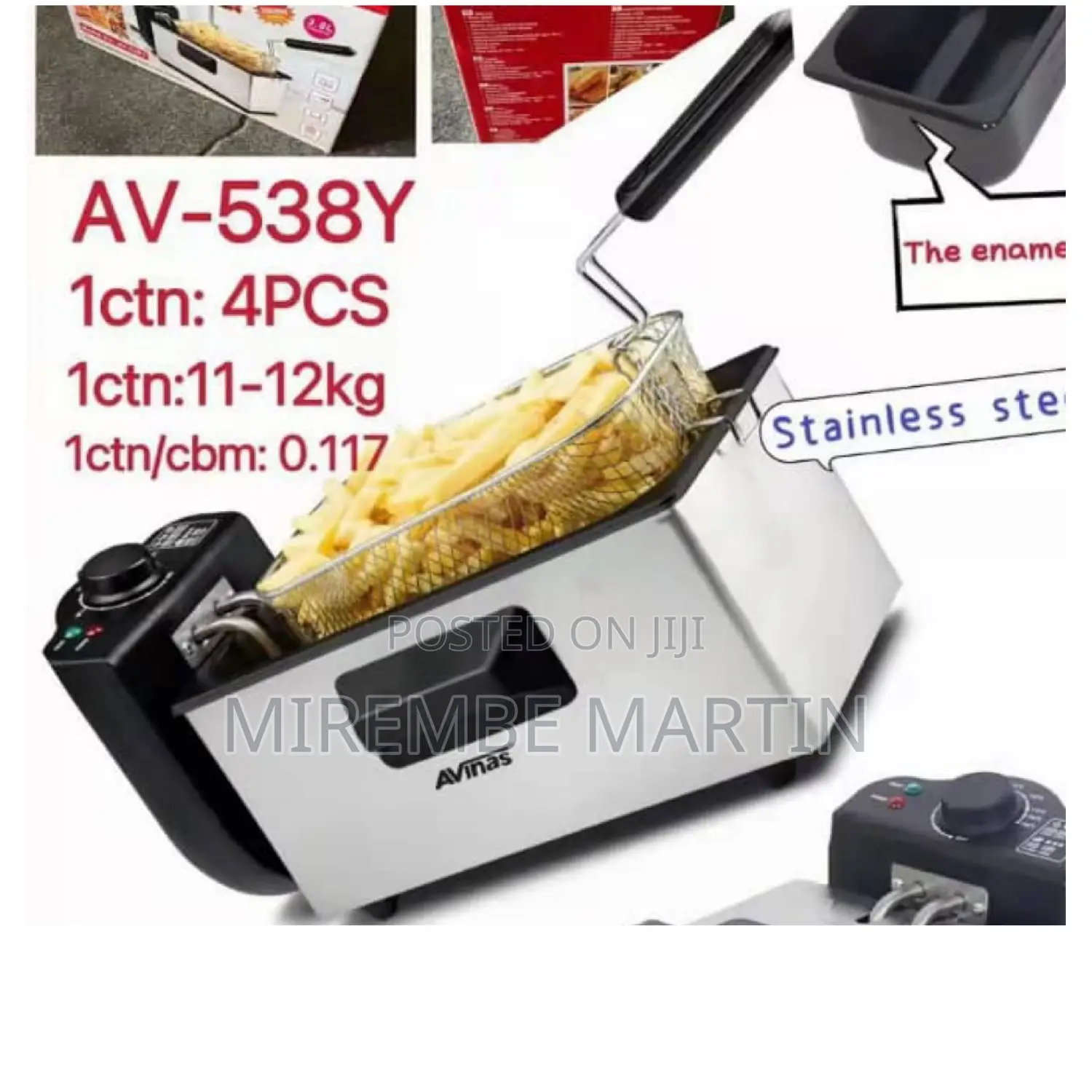 Avinas Single Deep Fryer.