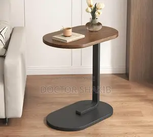 Coffee and Snacks C-Shaped Side Table