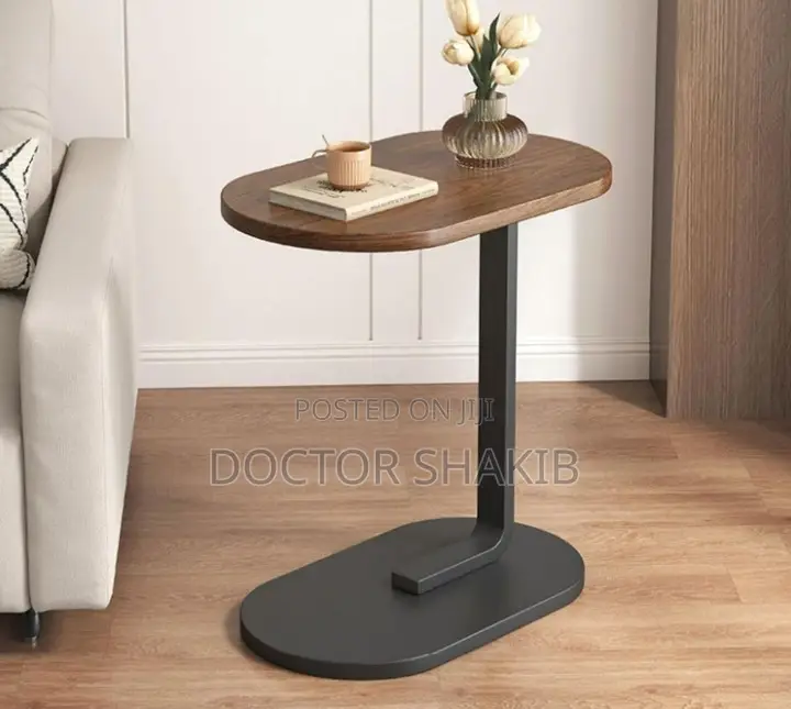 Coffee and Snacks C-Shaped Side Table