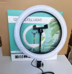 Ceramic 12'' White Ring Light