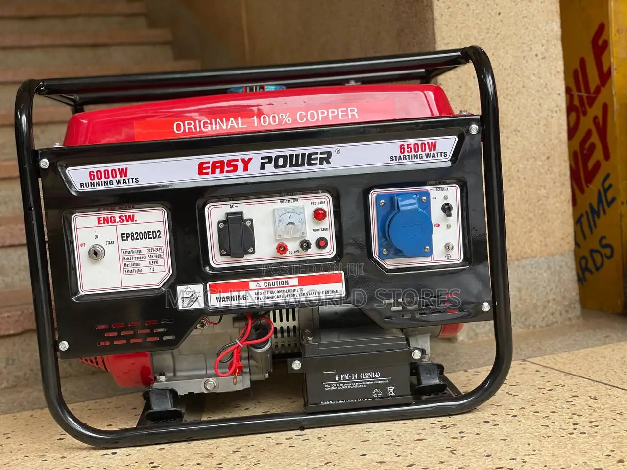 6.5kva Generator Easypower 100% Copper.
