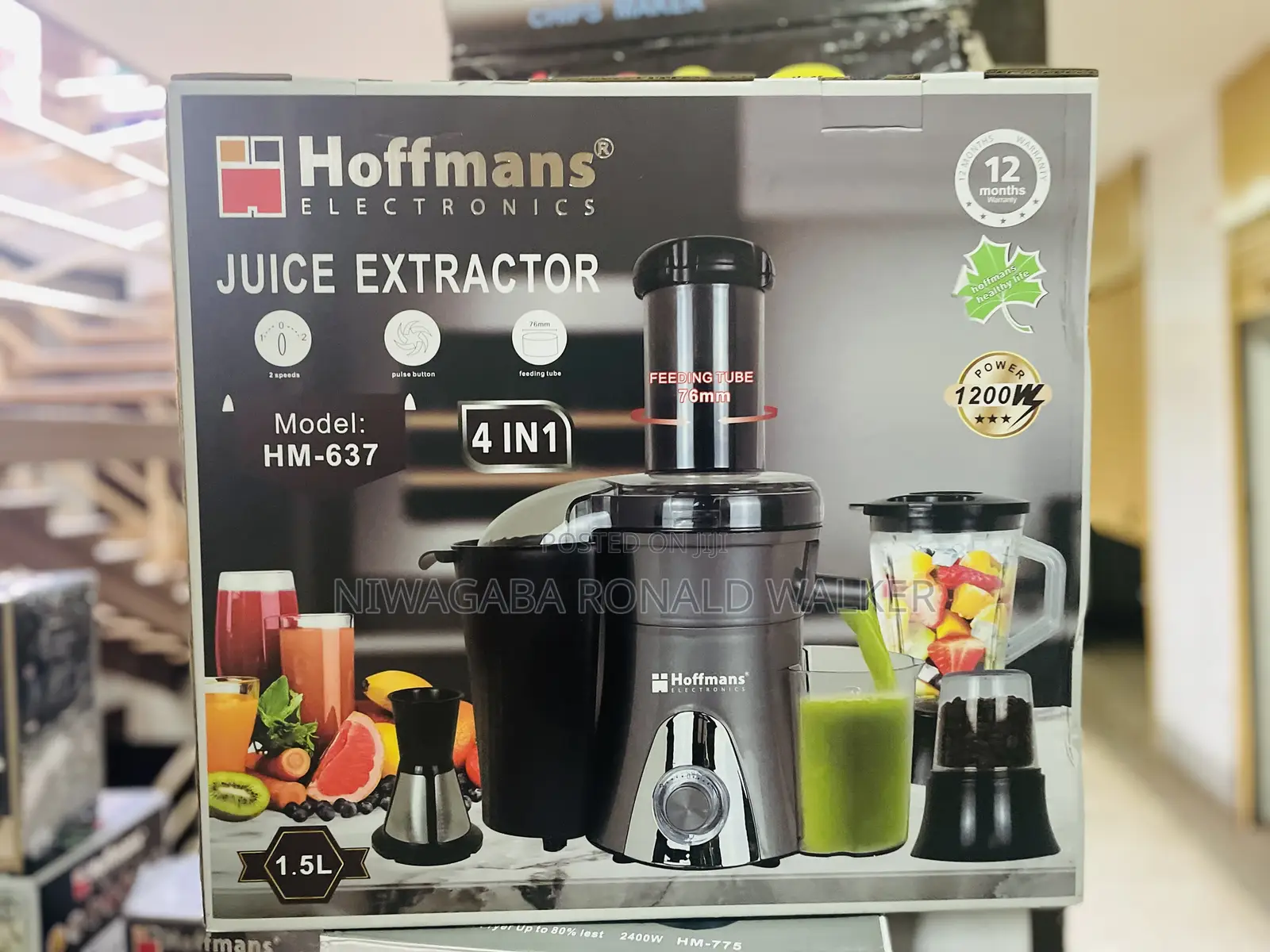 Hoffmans Quality 4 in 1 Juice Extractor