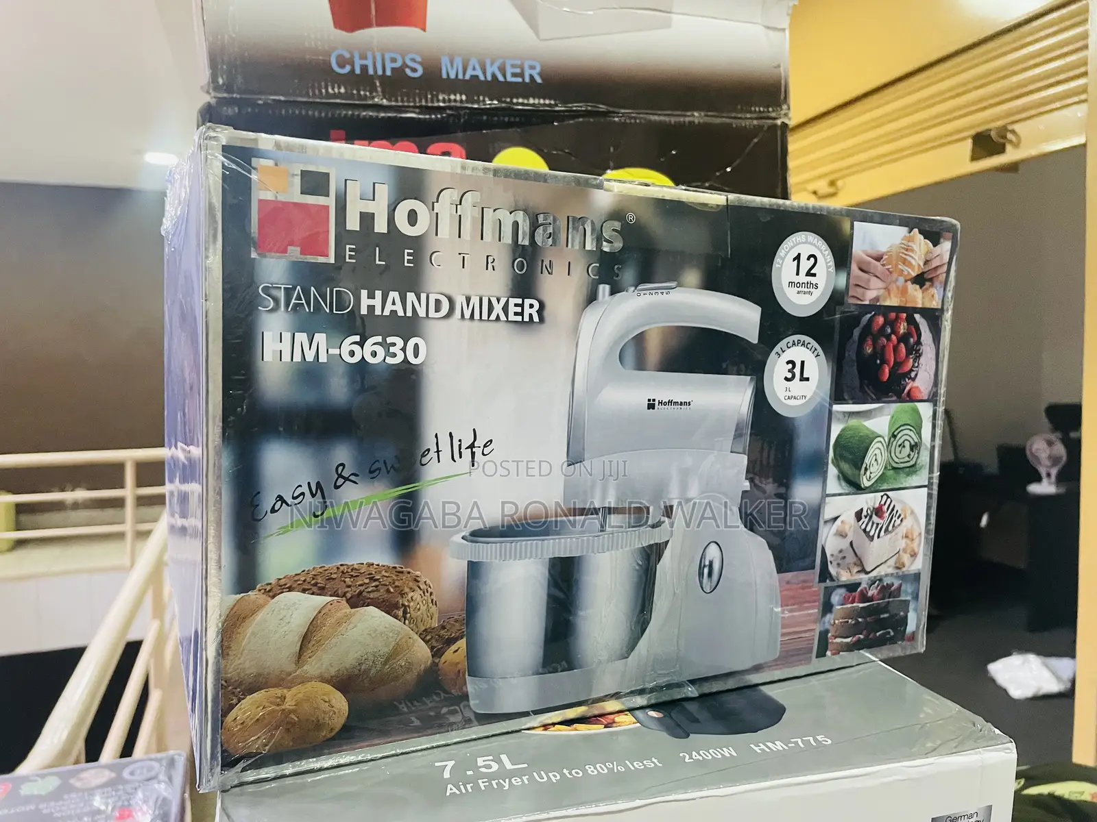 3L Hoffmans Electric Stand Mixer