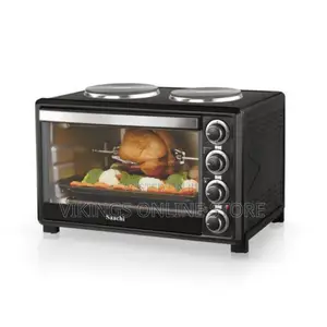 Saachi 45 Litres Saachi Electric Oven 2 Hot Plates- Black