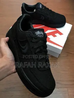 Original Nike Airforce 1 Low Stussy “Triple Black” Sneaker