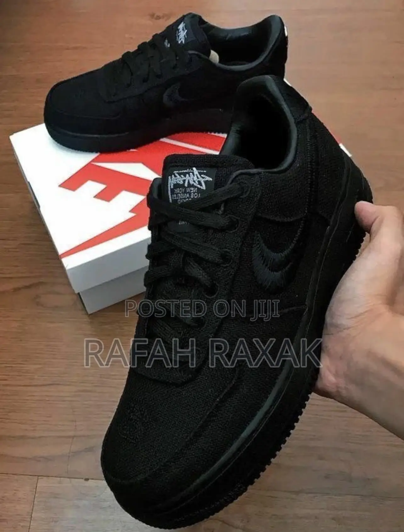 Original Nike Airforce 1 Low Stussy “Triple Black” Sneaker