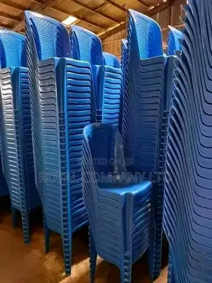 Armless Plastic Chairs /Blue Coloured
