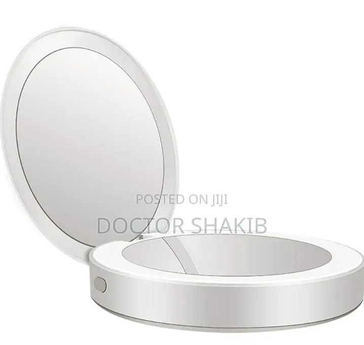 Cosmetic Mirror With Portable Folding Power Bank