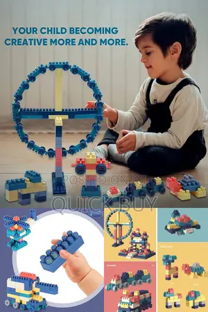 Children Assembling Building Blocks