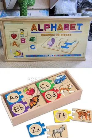 Wooden English Alphabet Kids Puzzle