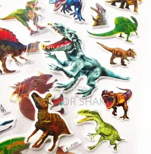 1 Sheet Little Dinosaur 3D Stickers