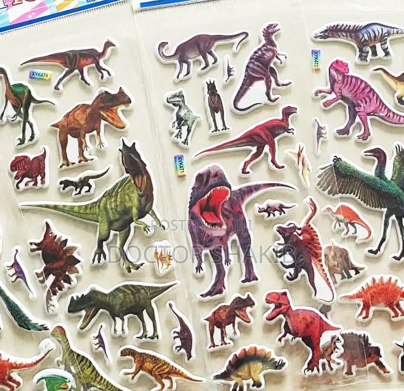 1 Sheet Little Dinosaur 3D Stickers