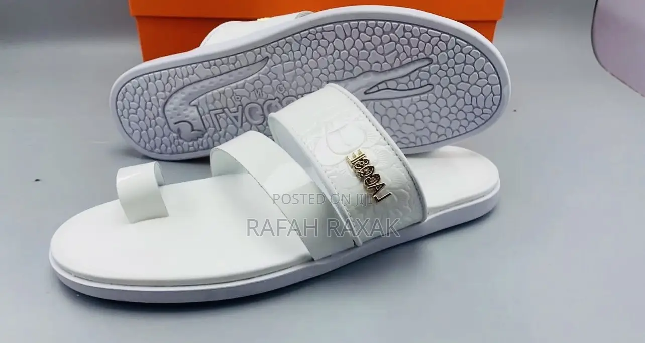 Original Classic Men’S White Lacoste Sandals