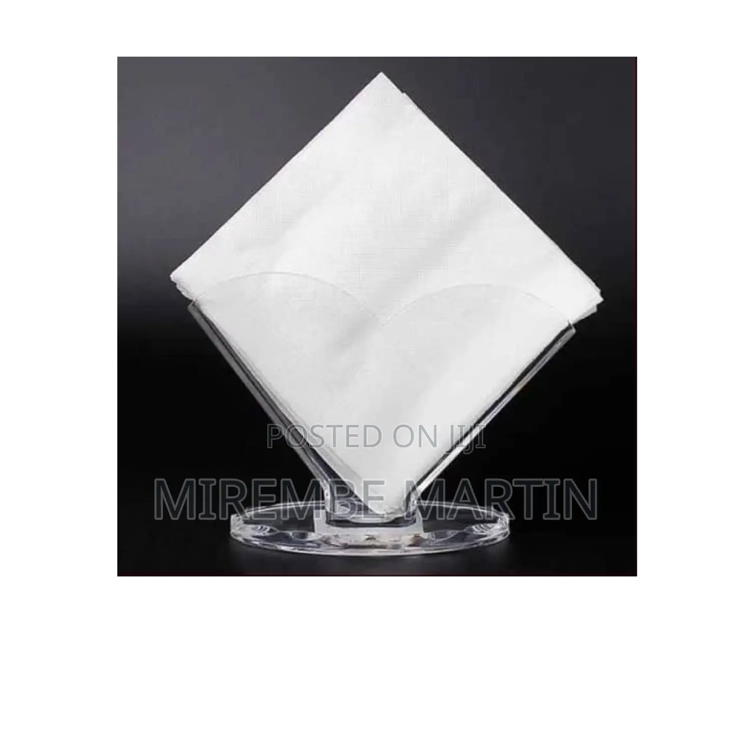 Transparent Napkin Tissue Holder.