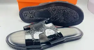 Original Men’S Classic Black Hermes Push in Sandals